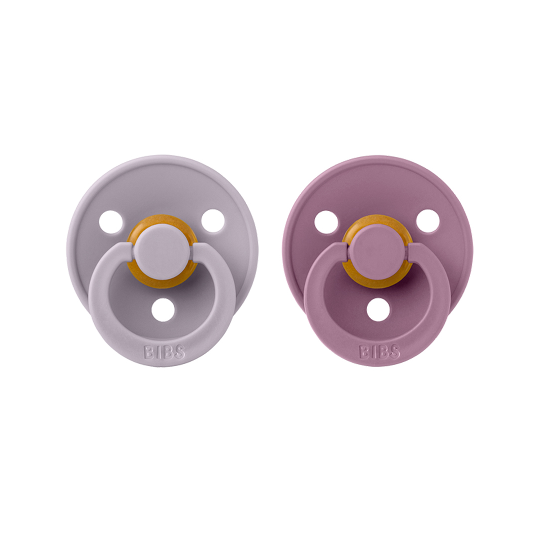 Pack 2 Chupetes Latex Bibs Colour Fossil Grey/Mauve